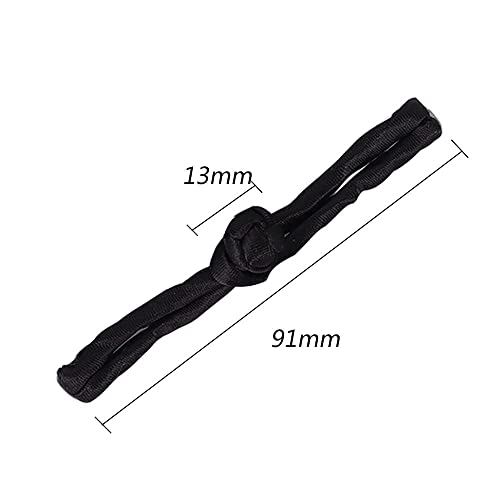 10Pcs Chinese Knot Frog Buttons,Sewing On Buttons,Handmade Pankou,Satin Sewing Fasteners Closure Buttons For Diy Sewing Coats Cheongsam Suit(Black) #TOP2