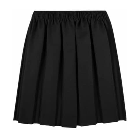 Gadgets Mafia School Uniform Skirt Girls Back to School UK Box Pleated Round Elasticated Waist Skirt Age 11-12 Years Black Cover
