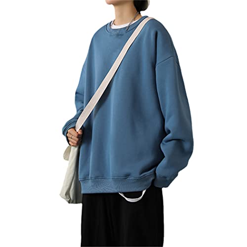 Pull à capuche bleu homme XXXL idéal pour le week-end décontracté