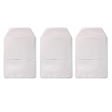 Cosmos ® 3 Pieces Classical White Pocket Protector for School Hospital Office