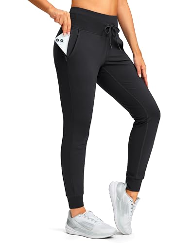 Amazon.com: SANTINY Women's Fleece Lined Joggers with Pockets Slim