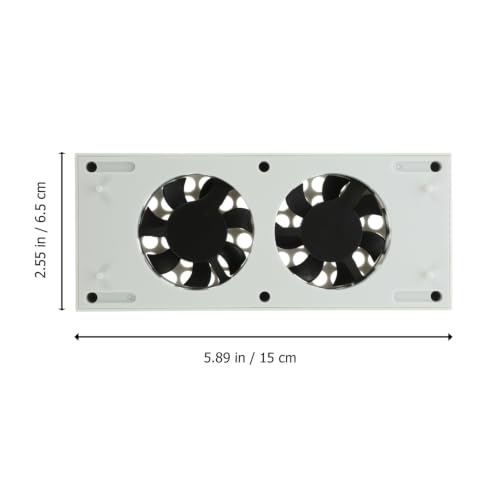 Base de fans de refroidissement vertical ABS blanc KOMBIUDA - 2