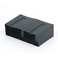 Timloc Pack of 20 1203 Horizontal Front Extension Sleeve for Telescopic Underfloor Ventilators 1201 / 1201XL, Black