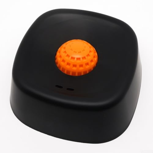 Langsamer Futter-Lecknapf für Hunde, mit rollendem Ball, interaktiver Angstreduzierung und Langeweile-Buster, rutschfeste Unterseite, Blau (schwarz)