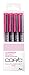 Copic Multiliner Waterproof Pigment Ink Pens, Set of 4 Assorted Nibs, Sakura Pink Ink (MLPNK)