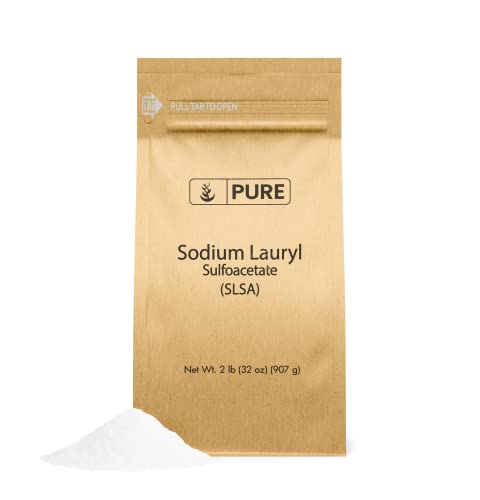 Image of Pure Original Ingredients, SLSA, Sodium Lauryl Sulfoacetate, 2 Lb | For bath use, skin care routines, and personal care applications