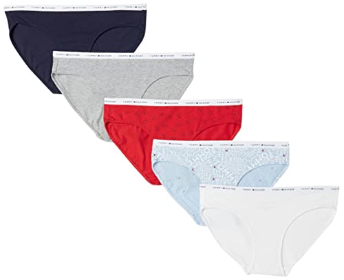 Tommy Hilfiger Womens Bikini-Cut And Boy Shorts Cotton Panty, Multi-Pack Underwear, Assorted2, Medium Us #TOP5