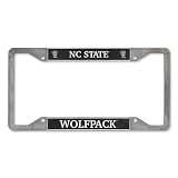 Rico Industries NCAA North Carolina State Wolfpack Pewter License Plate Frame 12" x 6"