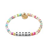 Little Words Project Karma Bracelet, The Original Word Bracelet, Made with Colorful Beads and Plated Brass Hardware, Handcrafted Design & Positive Message, Size M/L