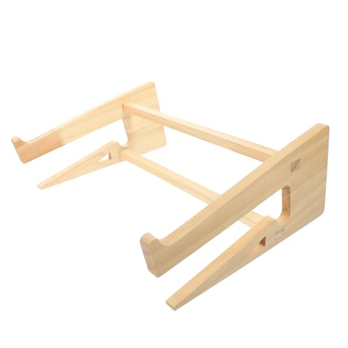 TEHAUX Soporte De Laptop De Madera Portátil Elevador De Notebook para Base De Refrigeración para Computadoras Portátiles De Soporte Ergonomico