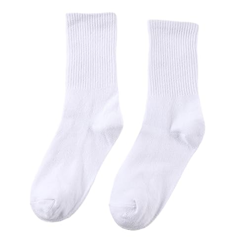 Women Men Cotton Crew Socks Breathable Anke Socks Solid Color Dress Socks Casual High Ankle Socks for Business,Casual