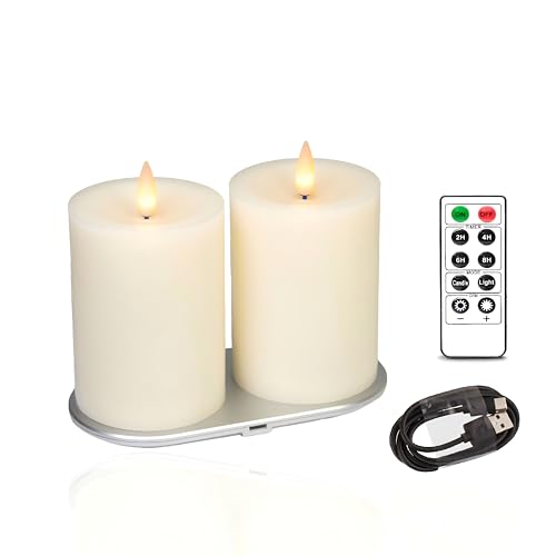 Bougies LED rechargeables pour illuminer vos soirées romantiques en sécurité