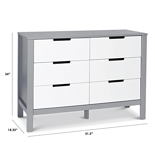 Carter's By Davinci Colby 6-Drawer Dresser In Grey And White #TOP7