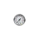 PneumaticPlus PSB15-160CP Air Pressure Gauge for Air Compressor WOG Water Oil Gas Chrome Plated 1-1/2