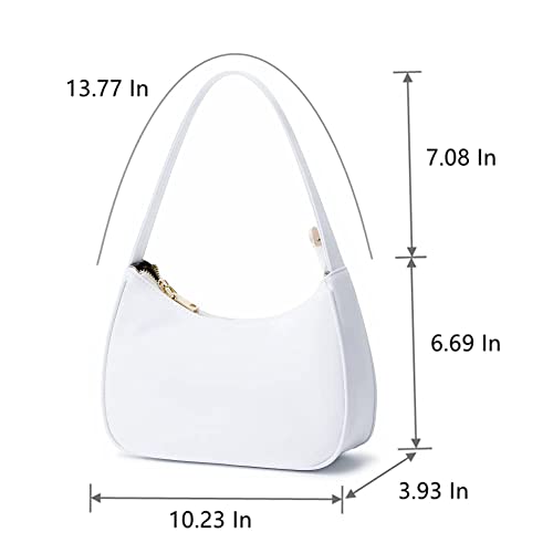 Image of CYHTWSDJ Shoulder Bags for Women, Cute Hobo Tote Handbag Mini Clutch Purse with Zipper Closure
