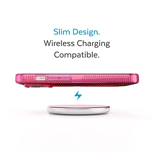 Speck Clear iPhone 14 & iPhone 13 Case - Drop Protection, Scratch Resistant & Anti-Yellowing Dual Layer Case for iPhone 14 & iPhone 13 Case for 6.1 inch Model - Dream Pink/Clear GemShell - image 8