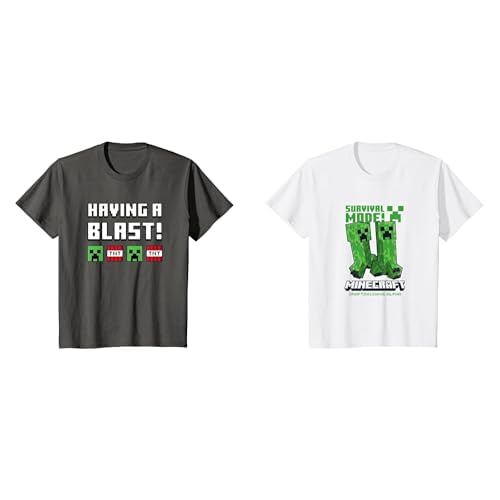 Minecraft Short Sleeve Crew Neck T-Shirts for Boys Girls Toddlers, Multipacks