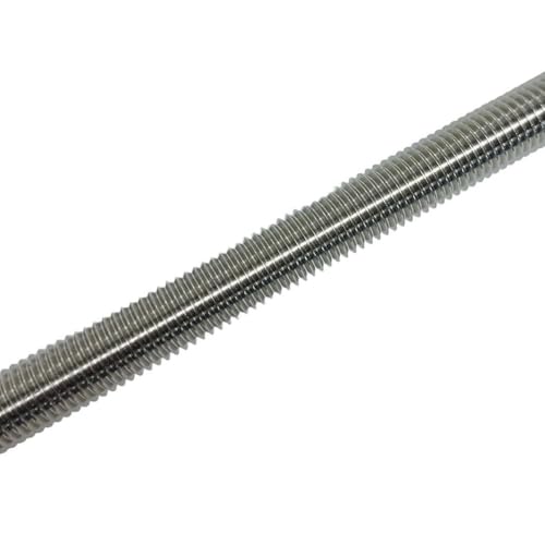 DBMIMPORTERS Stainless Steel 1/4''-20 Fully Threaded Rod, 6 Ft. Long
