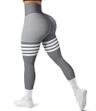 GILLYA Butt Lift Yoga Pants Seamless Ruched Butt Leggings Butt Lift Textured Anti-Cellulite Booty Li