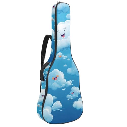 Sac guitare acoustique étanche multicolore 42.9" avec grand compartiment accessoires