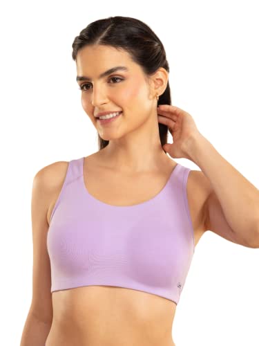 Image of NYKD NYB113 Cotton Non Padded Non Wired Full Coverage Slip On Everyday Bra Wide Straps Gentle Side Lift