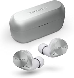 Technics EAH-AZ60M2 Wireless Earbuds with Noise Cancelling, 3 Device Multipoint Bluetooth, Comfortable In-Ear headset, Wireless Charging, Silver