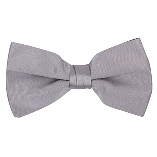Image of boxed-gifts Mens Clip On Bow Tie - Solid Color Bowties for Men