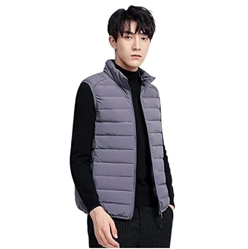 Chaleco Abrigador Warmer Gilet Puffer Vest Chaqueta sin mangas Prendas de abrigo Chaleco cálido de invierno resistente al agua Cazadora Acolchada(G,M)