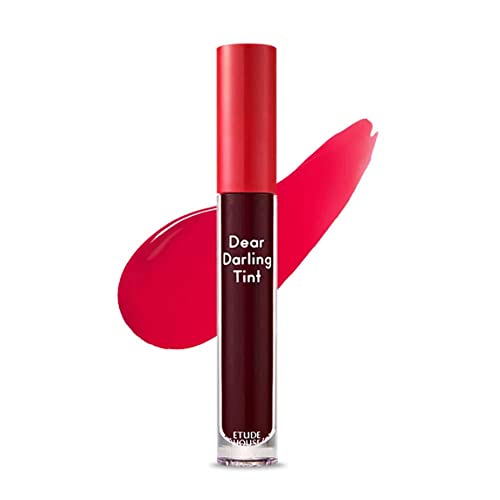 Image of ETUDE Dear Darling Water Gel Tint For Eyes, Luminous Lips & Cheeks| Long Lasting, Waterproof, Smudgeproof|Korean Makeup|Pk002, Pink Red-5G