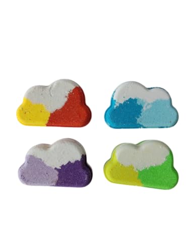 Image of Cloud Bath Bomb for Fizzing Spa | Bath Bomb for Relaxing Experience | Infused with Essential Oils, Floral Aroma & Moisturizing Care | Soothing Fizzer for Softening & Refreshing - 90 GM