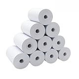 StartBox Kit 10 Bobinas Térmica Para Mini Impressora Térmica e Máquinas de Cartão 57x30mm 10 Metros de Papel Diametro Rolo 30mm Cor Branca Qualidade Premium