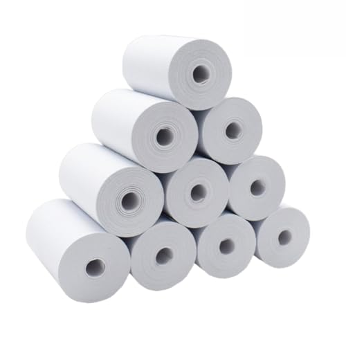 10 Bobinas Térmica Para Mini Impressora Térmica e Máquinas de Cartão 57mm com 16metros de Papel Excelente Qualidade Branca Entrega Rápida