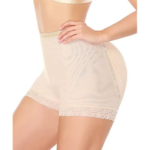 NINGMI Women Butt Lifter Padded Shapewear Enhancer Control Panties Body Shaper Underwear Nude Cover
