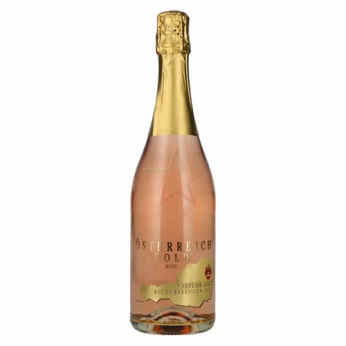 Österreich Gold Rosé - mit 23 Karat Blattgold 9,50% 0,75 Liter Cover