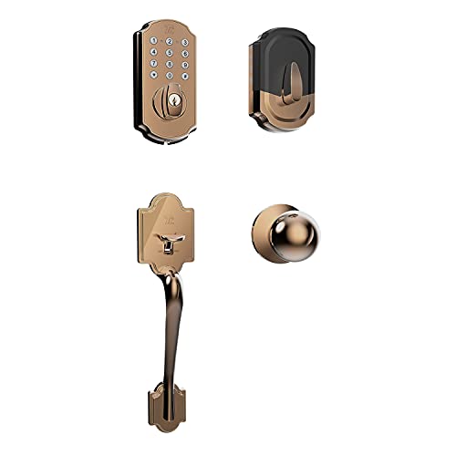 New Deal TURBOLOCK Smart Door Lockset Combo — Bluetooth Deadbolt with Keypad + App & Handle for Front Door | Beautiful Craftsmanship Meets Superior Security | Easy Installation (TL115+TL121) (Bronze Super Deal Product TURBOLOCK Smart Door Lockset Combo — Bluetooth Deadbolt with Keypad + App & Handle for Front Door | Beautiful Craftsmanship Meets Superior Security | Easy Installation (TL115+TL121) (Bronze
