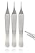 AAPROTOOLS 3 PCS ADSON 15CM SERRATED TIP TWEEZER DRESSING TISSUE FORCEPS PLIER INSTRUMENTS A+ QUALITY