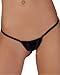 Justgoo Womens Sexy G-String Micro Back Thongs Panties Underwear Low Rise T-Back Underpants Black