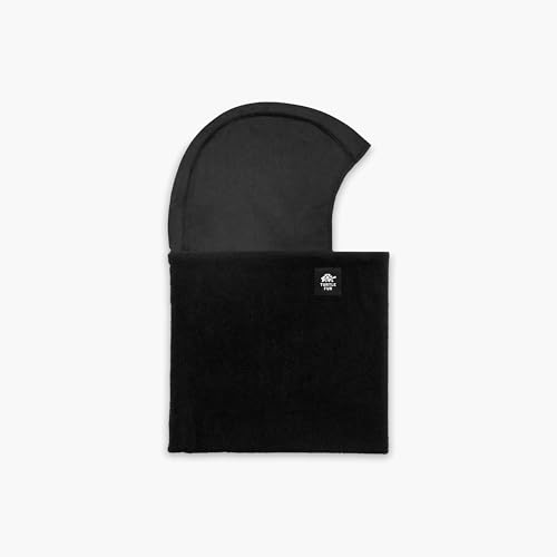 Turtle Fur Kids Shellaclava Chelonia 150 Fleece Neck Warmer Helmet Liner Winter Balaclava Hood, Ages 3-6, Black