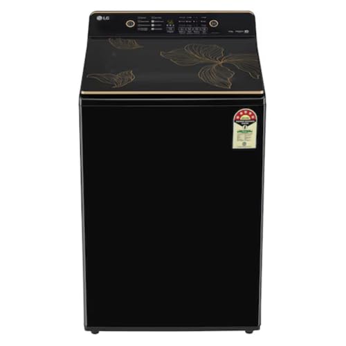 LG 8 Kg 5 Star Fully Automatic Top Load Washing Machine (T80KMOB1Z), ProShield Motor, Hard Water Wash, Turbo Spin, Eco Wash, Onyx Black
