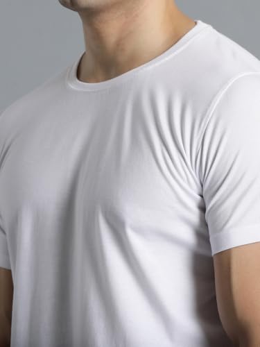 Image of hummel Cam Men's Cotton Round Neck Half Sleeve T-Shirt