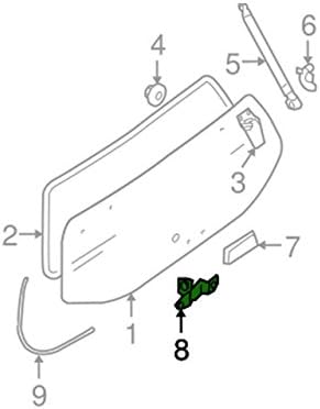 2005-2012 Nissan Pathfinder Rear Glass Lift Gate Striker Latch OEM NEW