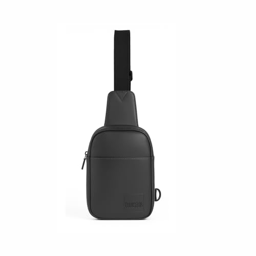 Image of COUNSELOR Sling Bag for Men, Vegan Leather Crossbody Chest Bag, One Shoulder Side Bag, Adjustable Strap, Zipper Closure, Multiple Compartment, Lightweight Stylish Bag for Daily Commute, KIRO