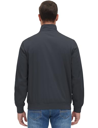 MAGCOMSEN Men's Lightweight Bomber Jacket Windproof Water Resistant Zip Up Coat Stand Up Collar Windbreaker with 3 Pockets3