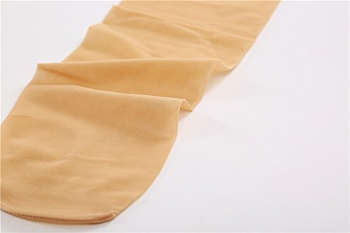 EABERN Sheer Knee High Stockings,6 or 12 Pairs Nylon Trouser Socks with Reinforced Toe 6