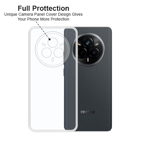 Image of VIDO Transparent Back Case Cover for Realme 14 Pro 5G (Soft & Flexible & Camera Protection Back Case)