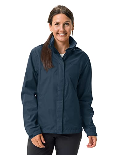 VAUDE Damen Freizeit und Regenjacke Escape Bike Light, wasser- und winddicht, atmungsaktiv, flame uni, 40