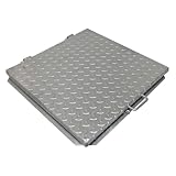 EINSIDE Coperchio cisterna, chiusino per cisterna zincato bugnato, tombino zincato per isp...