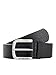 Produktbild Herren Jack & Jones Ledergürtel JACHARRY Belt Leder Optik Gürtel mit Logo Metall Schnalle, Farben:Schwarz, Größe Gürtel:105