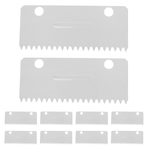OSOLADY 10 cuchillas de repuesto para cortadoras de cinta, compatibles con selladoras de cajas de 2 pulgadas - Cuchilla de repuesto con borde dentado para dispensadores de cinta de embalaje de 4-5 cm.