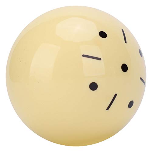 Junlucki Billard Queueball, Billardkugel im amerikanischen Stil Standard Großer Spielball Snooker Übungsball Dot-Spot Poolball Spielball Trainingsartefakt für(57.2MM-amerikanisch)
